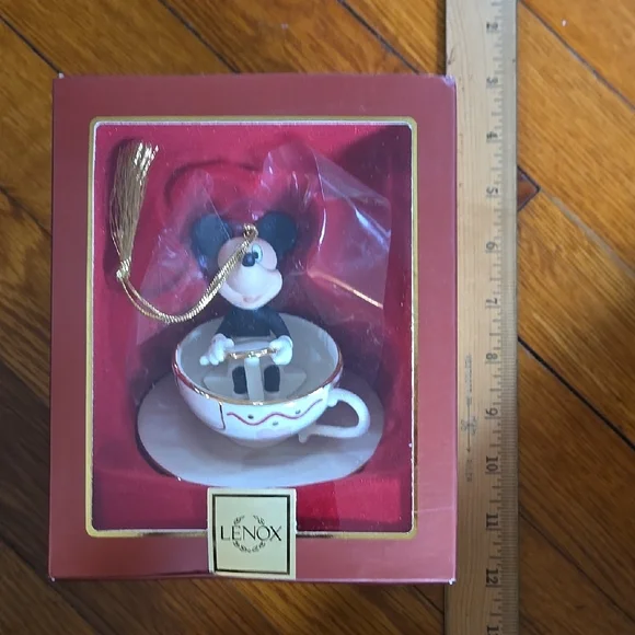 Lenox Black and Cream Mickey Mouse Teacup Decor Accent (2) - Picture 3 of 4